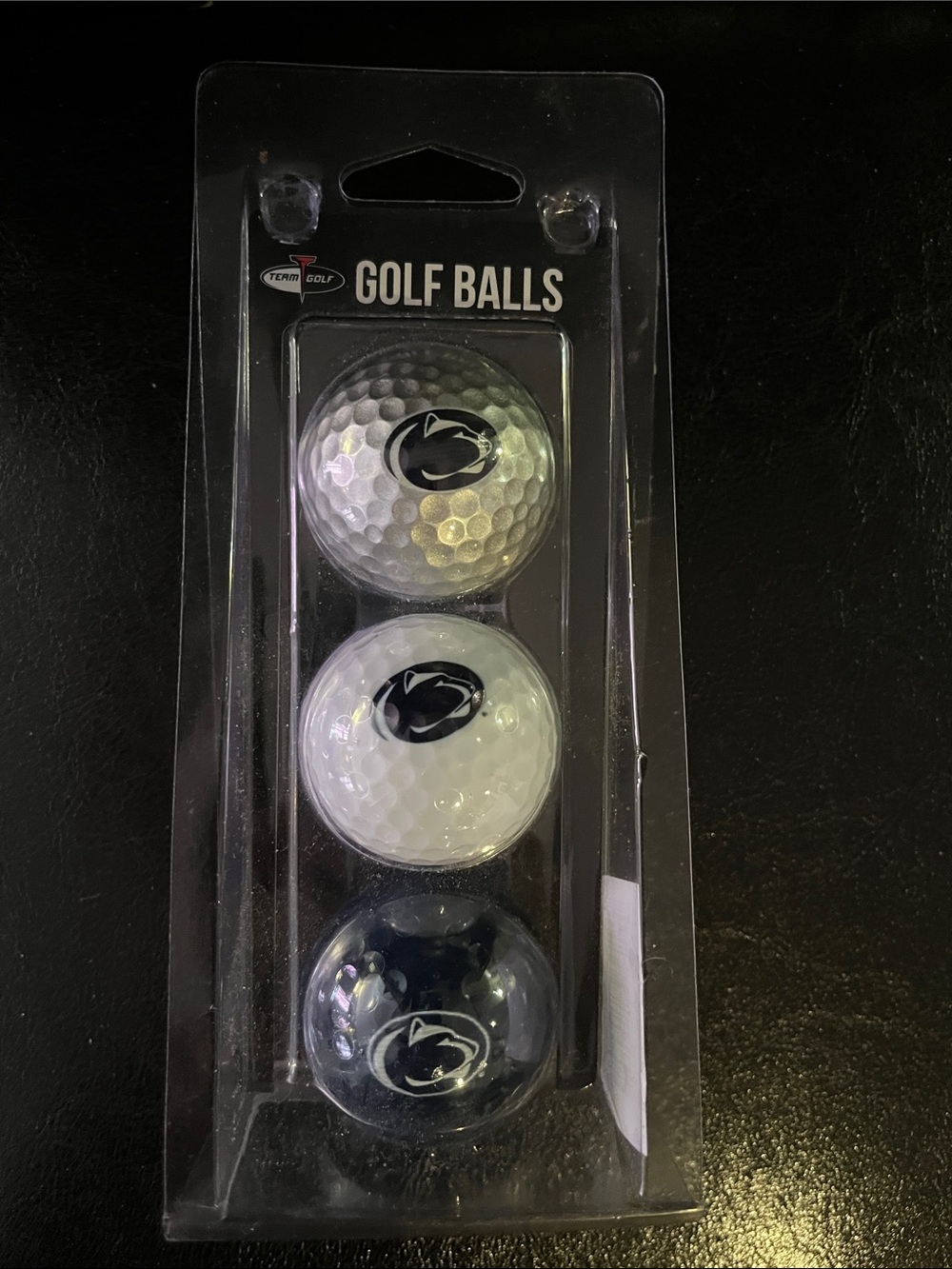 Team Golf Penn State Branded Golf Balls - Pack of 3 - White/Black/Gray